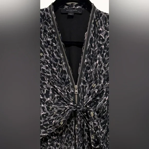 ALL SAINTS Zipper Jayda
Dress Leopard Animal Print | Women’s Size Small - Picture 2 of 4